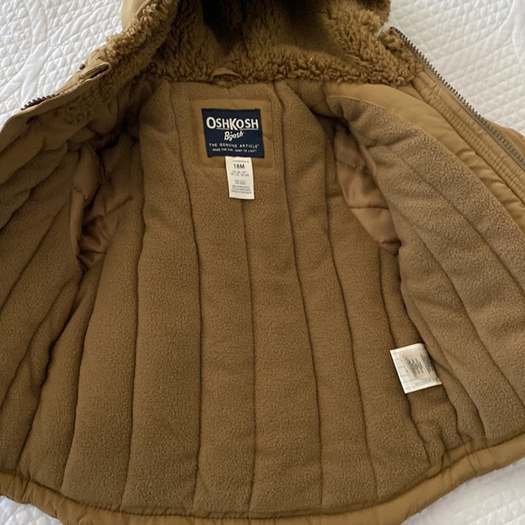 OshKosh B’Gosh Baby boys Heavyweight color block puffer coat jacket. - Picture 4 of 8